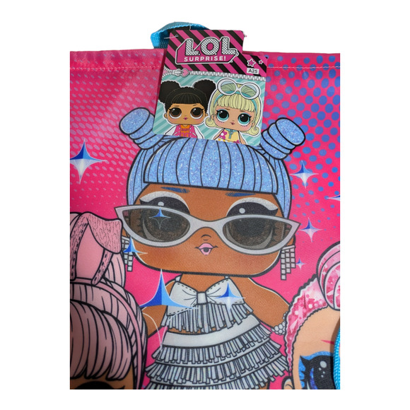LOL Surprise - Bright Pink - Draw String Backpack - 13x16 inches - Picture 5 of 6